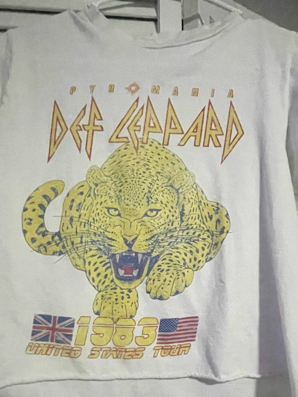 Def Leppard Pyromania Tour Tee Small